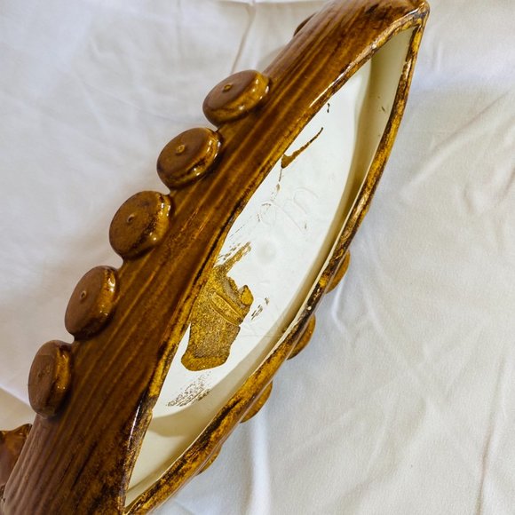 Large vintage 1960s Ceramic Art Pottery Viking Ship Ashtray Dish - Picture 9 of 9